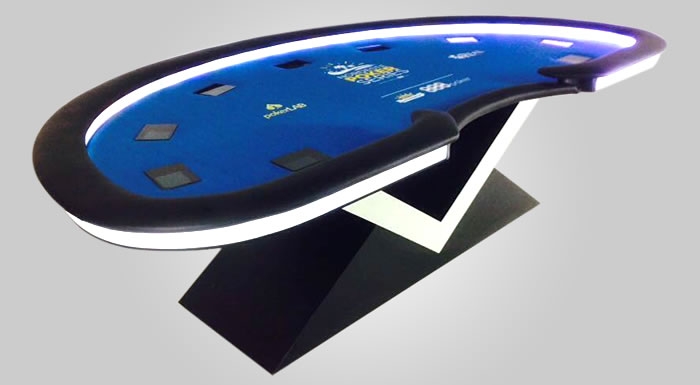 Mesa de Poker Luxo para TV preparada para cameras - L8